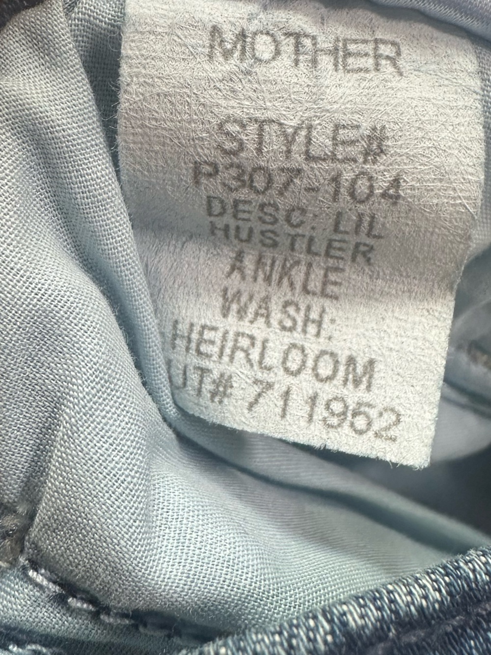 MOTHER Lil’ Hustler Ankle Heirloom Wash Cropped Flare Jeans Size 27 New With Tag - Picture 16 of 16